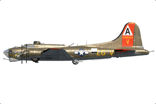 B-17G Flying Fortress Diecast Model, USAAF 91st BG, 322nd BS, #42-38083 Man O'War II - JUL PRE-ORDER