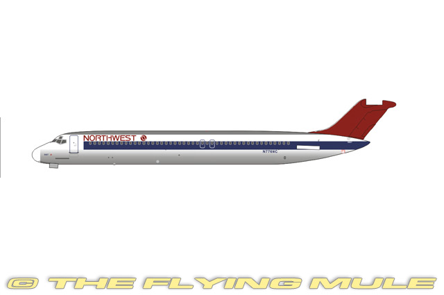 ノースウェスト　DC9 1:400 DC-9-50 1:400 Diecast Model - AeroClassics AL-AC19076 - $35.95