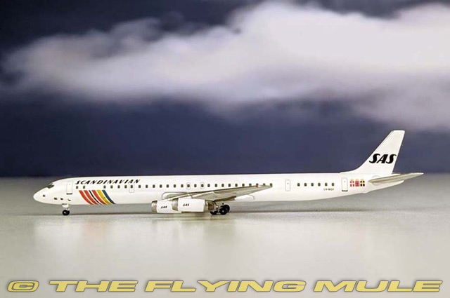 SAS. AeroClassics DC-8 1:400スケールモデル DC-8-63 1:400 Diecast Model - AeroClassics AL-AC419748A - $53.95