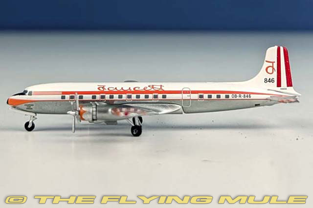 DC-6 1:400 Diecast Model - AeroClassics AL-AC419970 - $44.95