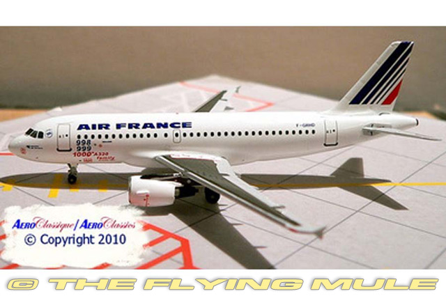 A319 1:400 Diecast Model - AeroClassics AL-ACAFR0110 - $37.95