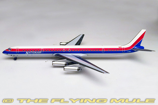 DC-8-63 1:400 Diecast Model - AeroClassics AL-ACNAT001 - $46.95