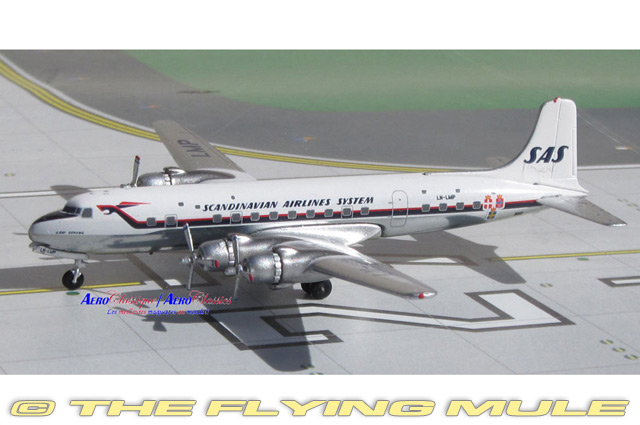DC-6B 1:400 Diecast Model - AeroClassics AL-ACSAS0115 - $49.95