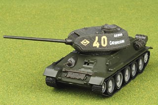 T-34-85 Diecast Model, Soviet Army, #40, Eastern Front, 1945