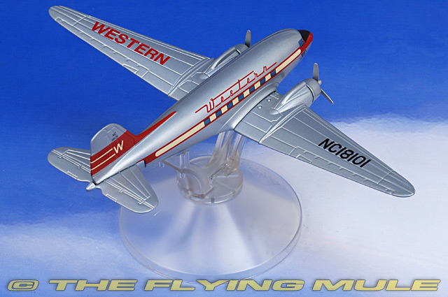 Corgi AA30012 - DC-3 Diecast Model, Western Airlines, Los