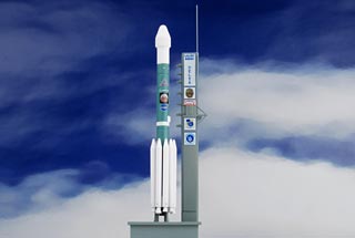 Delta II Rocket Diecast Model, USAF, MER-B Opportunity, Launch July 7th, 2003