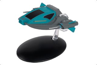 Alien Shuttlecraft Diecast Model, Alice, STAR TREK: Voyager, w/Magazine