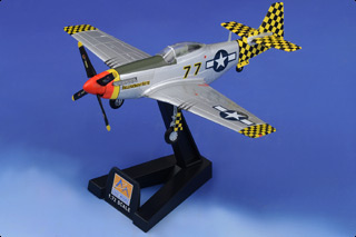 P-51D Mustang Display Model, USAAF 325th FG, 319th FS Checkertails