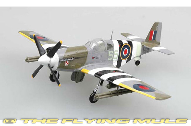 P-51B Mustang 1:72 Display Model - Easy Model EM-36356 - $14.95