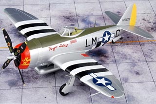 P-47D Thunderbolt Display Model, USAAF 56th FG, 62nd FS, #42-26628 Rozzie Geth