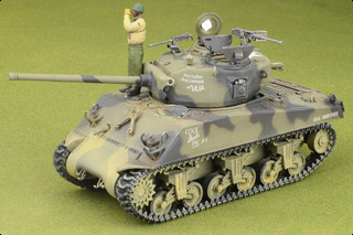 M4A3(76)W Sherman Diecast Model, US Army 761st Tank Btn Black Panthers, Germany