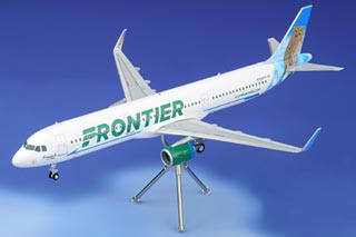 A321-200 Diecast Model, Frontier Airlines, N705FR Ferndale the Owl