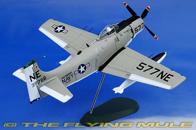 GeminiJets GAUSN6002 - A-1 Skyraider Diecast Model, USN VA-25 Fist