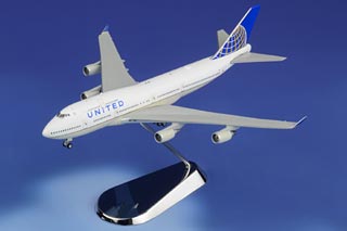 747-400 Diecast Model, United Airlines, N105UA