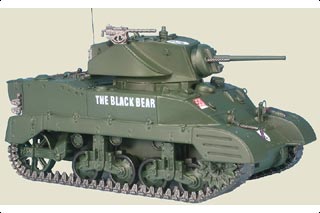 M5 Stuart Display Model, British Army 6th Guards Tank Bgd, Operation