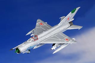MiG-21 Fishbed Diecast Model, Soviet Air Force 234th GvIAP, Blue 40