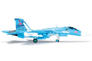 Su-27SM Flanker-B Diecast Model, Russian Air Force Falcons of Russia, Lipetsk AB