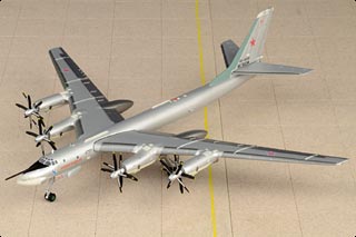 Tu-95MS Bear-H Diecast Model, Russian Air Force 184th Heavy Bomber Rgt, Engels