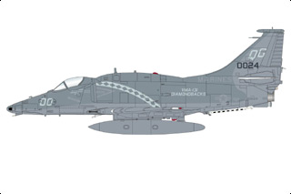 A-4M Skyhawk Diecast Model, USMC VMA-131 Diamondbacks, QG00, NASJRB Willow - SEP PRE-ORDER
