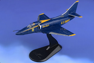 A-4F Skyhawk Diecast Model, USN Blue Angels, 1979, w/Decal Sheet