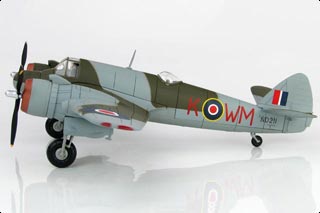 Beaufighter Mk VIF Diecast Model, RAF No.68 Sqn, ND211, Fairwood Common Airfield