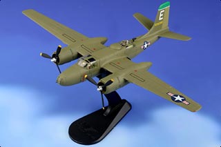 A-26B Invader Diecast Model, USAAF 3rd BG, 89th BS, #44-34298, Okinawa, Japan