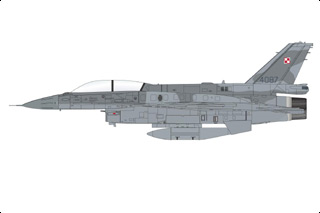 F-16D Fighting Falcon Diecast Model, Polish Air Force, #4087, Alaska, Exercise Red - DEC PRE-ORDER