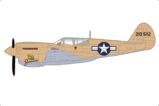 P-40N Warhawk Diecast Model, USAAF 15th FG, 45th FS, #42-105112 Geronimo - DEC PRE-ORDER