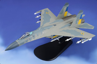Su-27 Flanker-B Diecast Model, Ukrainian Air Force, Ukraine, 2023, w/Decal Sheet