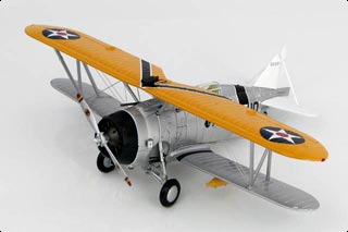 F3F-1 Diecast Model, USN VF-7 Blue Burglar Wasps, 1930s