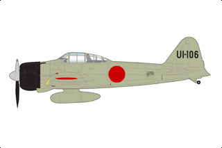 A6M3 Zero-Sen/Zeke Diecast Model, IJNAS 251st Kokutai, UI-106, Hiroyoshi Nishizawa - OCT PRE-ORDER