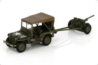 Jeep Diecast Model, US Army 1st Armored Div, 1st Armored Rgt