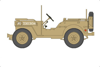Jeep Diecast Model, British 8th Army, Gen. Bernard Montgomery - SEP PRE-ORDER