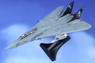 F-14A Tomcat Diecast Model, USN VF-154 Black Knights, NF100, USS Kitty Hawk