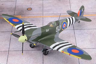 Spitfire Mk IX Diecast Model, RAF No.126 Sqn, John Plagis, RAF Culmhead