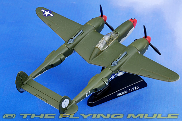 Model Power 5362-1 - P-38 Lightning Diecast Model, USAAF 55th FG