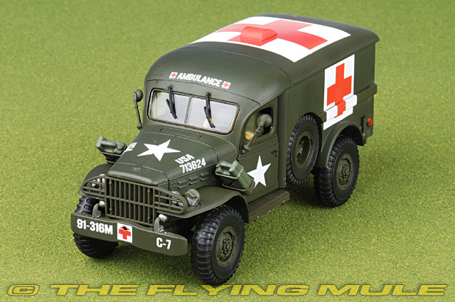 Unimax 80062 - WC 54 4x4 Ambulance Diecast Model, US Army, w