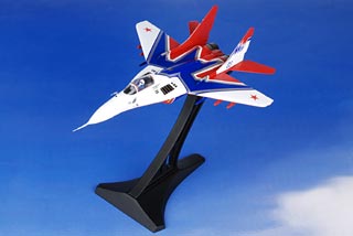 MiG-29 Fulcrum-A Diecast Model, Russian Air Force Strizhi, Blue 03, Kubinka AB