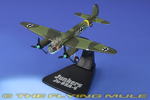 Junkers Ju-88A-4 Atlas Fertigmodell DieCast Military Aircraft Kriegsflugzeug neu 