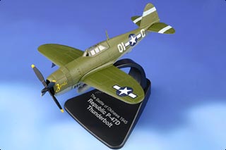 P-47D Thunderbolt Diecast Model, USAAF 356th FG, 361st FS, Zombie, Thomas Bailey