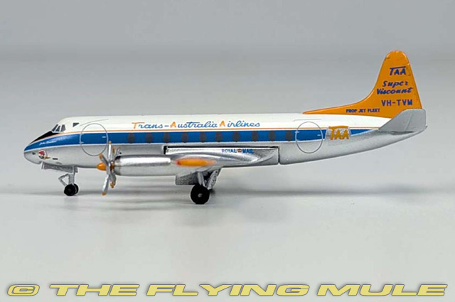 AeroClassics 1:400 Vickers Viscount 700 TAA – Modello Aereo Diecast In Scala