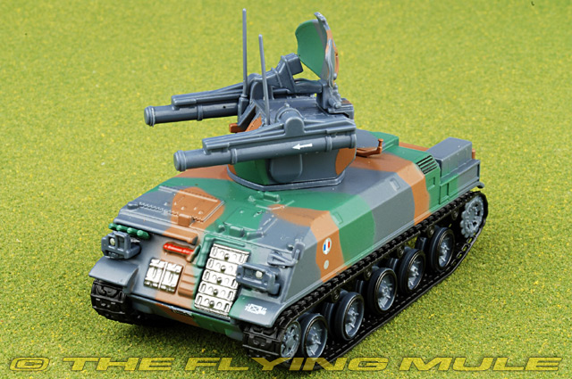 Scale model tank 1:72 Roland anti-Aircraft missile system on the chassis of a me 
