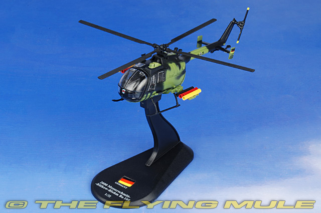 Messerschmitt-Bolkow-Blohm Bo 105 diecast 1:72 helicopter model Amercom HY-45 