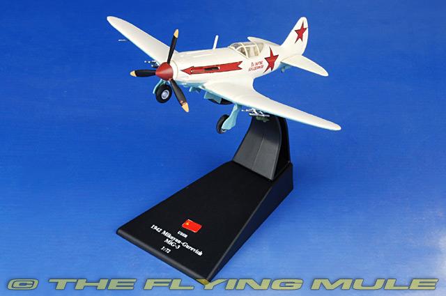 MIKOYAN GUREVITCH MODEL MIG-3 URSS AIRPLANE AIRCRAFT 1:72 SIZE IXO ATLAS WHITE T 