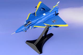 Viggen Diecast Model, Swedish Air Force, #16-32 Blue Peter Uppsala