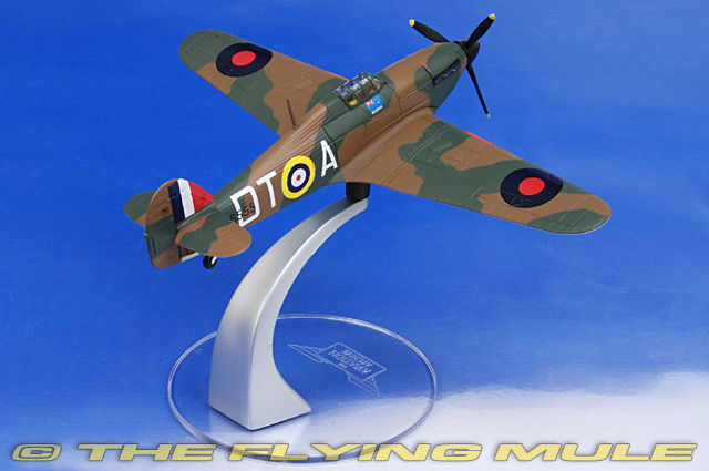 Hawker Hurricane Squadron Leader Stanford RAF British Fighter Plane by Corgi with Display Stand 