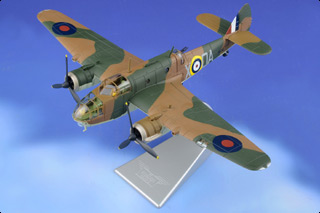Beaufort Mk I Diecast Model, RAF No.22 Sqn, N1016, Kenneth Campbell, RAF
