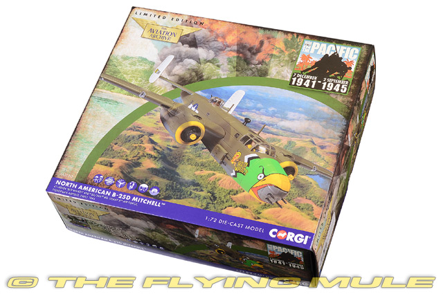 Corgi 1:72 B-25D Mitchell USAAF 345th BG, 498th BS Air Apaches Red