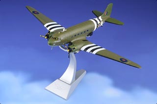 C-47 Skytrain Diecast Model, RAF BBMF, ZA947 Kwicherbichen, RAF Coningsby