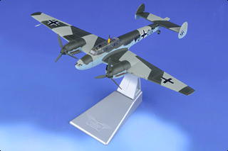 Bf 110D Diecast Model, Luftwaffe, VJ+OQ, Rudolf Hess, Eaglesham